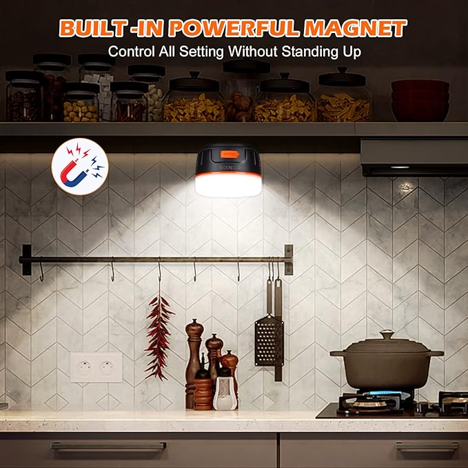 Sinvitron LED Camping Lantern Rechargeable with Remote Control - 1000LM 150H Runtime Tent Light, 5200mAh Water-Resistant Emergency Light for Hurricane Power Outages, Hiking Home