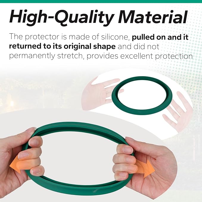 Camping Kerosene Lamp Silicone Base Protector Suitable for Coleman Lanterns Models 220.228.236.237.252,639 - Protects Against Scratches and Enhances Stability (Green)