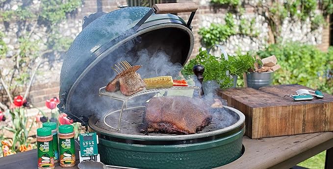Only fire Warming Cooking Rack Fits for Charcoal Kettle Grills Like Weber,Char-Broil and Ceramic Grills Like Large Big Green Egg,Kamado Joe Classic,Pit Boss K22,Louisiana K22,17 3/4"