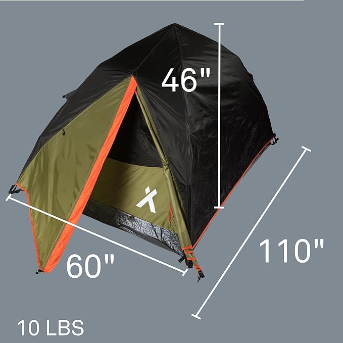 2 Person Pop Up Tent - Portable Automatic Tents for Camping - No Poles to Assemble - Easy Tents for Camping