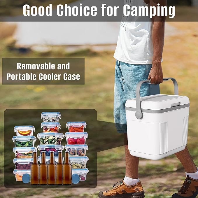 Above Ground Pool Cooler Up to 12 Hours,Poolside Ice Keeper 11 QT with Handle for Backyard Swimming Pool,Portable Ice Box for Beach Camping Ice Bath,Pool Accessories for Summer Party