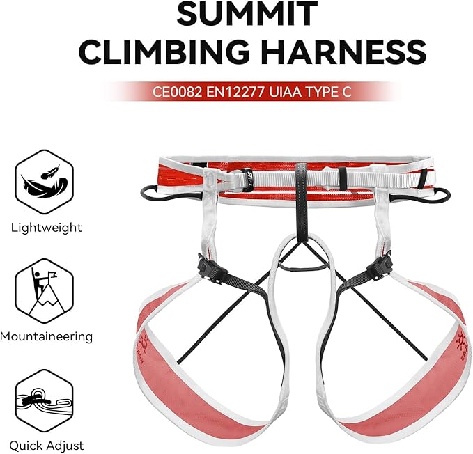KAILAS Professional Mountaineering Harness Lightweight Rock Climbing Men Ski Harness Adjustable Comfortable