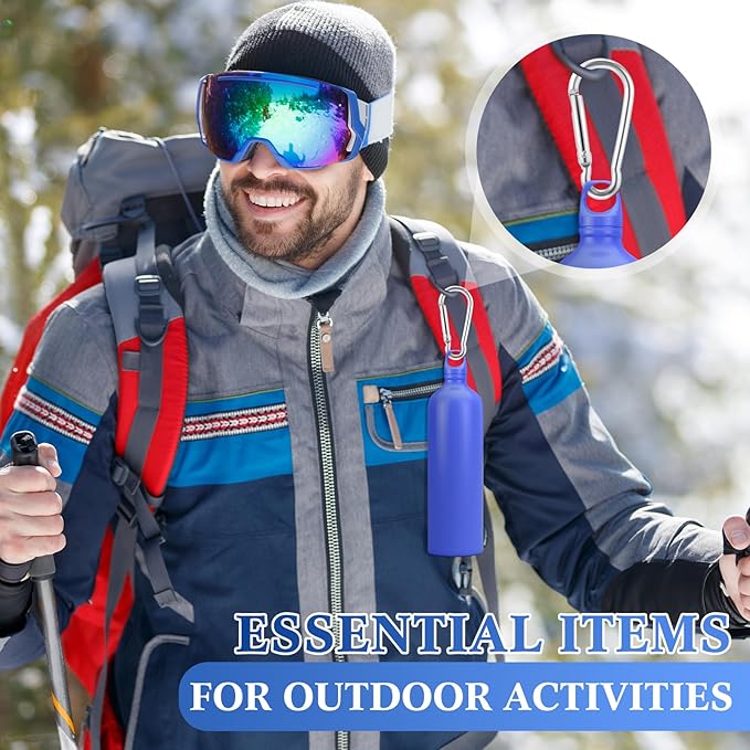 500 Pcs 2" Spring Snap Hooks Bulk Small Aluminum Alloy Clip Keychain Spring Snap Hook for Hanging Camping Hiking Traveling Fishing Outdoor