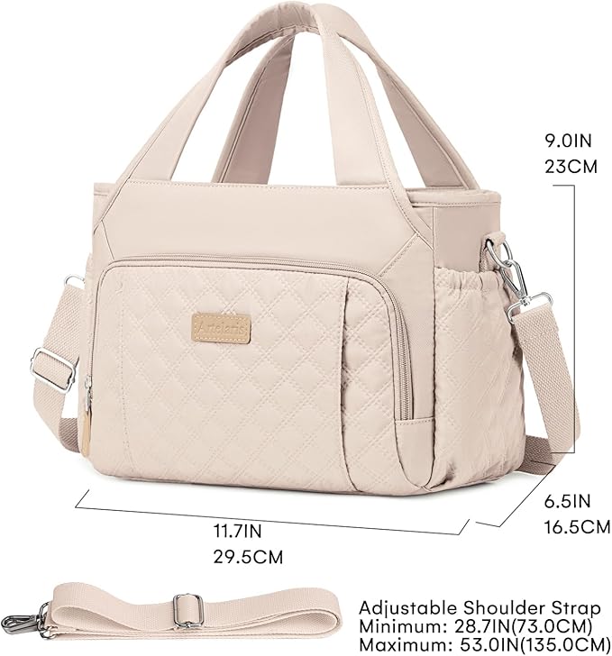 Artelaris Lunch Bag for Women,Insulated Lunch Bag for Work, Large Leakproof Cooler Purse with Side Pockets & Removable Shoulder Strap Women's for Beach Cute Lunch Bags