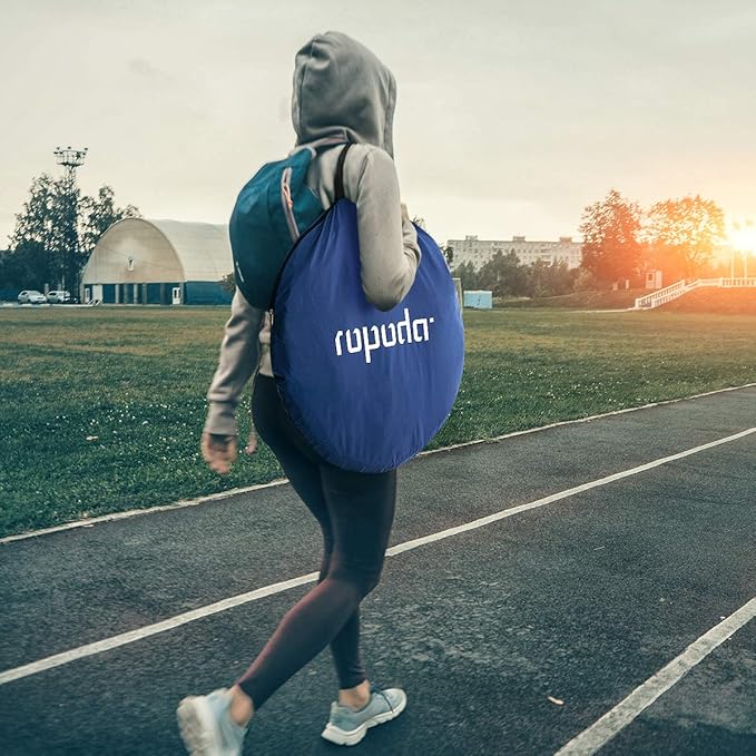 ROPODA Pop Up Tent 83inches x 48inches x 48inches, Upgrade Privacy Tent, Porta-Potty Tent Includes 1 Removable Bottom, 8 Stakes, 1 Removable Rain Cover, 1 Carrying Bag