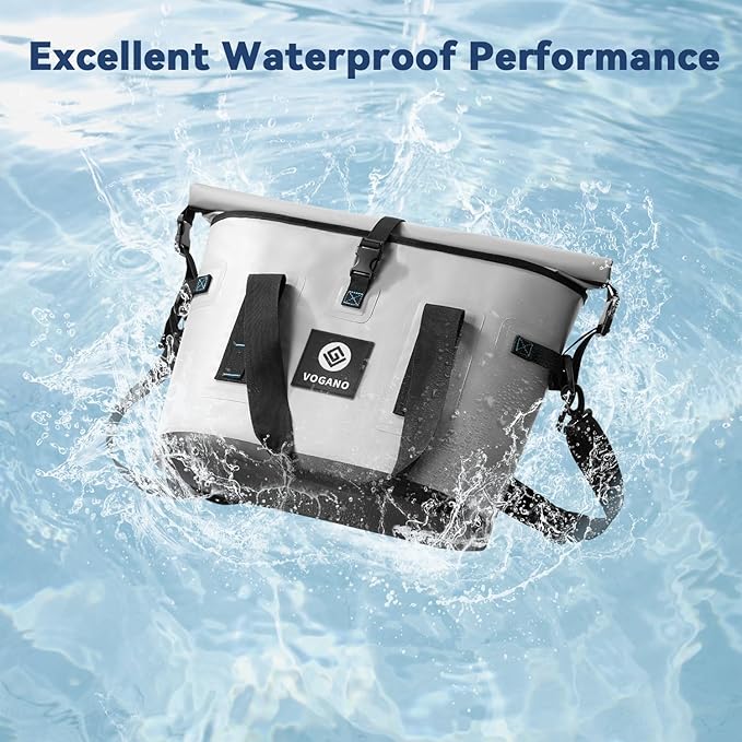 40 Can Soft Cooler Bag - Insulated Leak-Proof Large Cooler Bag with Roll-Top Waterproof Seal | Portable Ice Chest for Camping, Beach, Travel, Picnics | 24HR Cold Retention