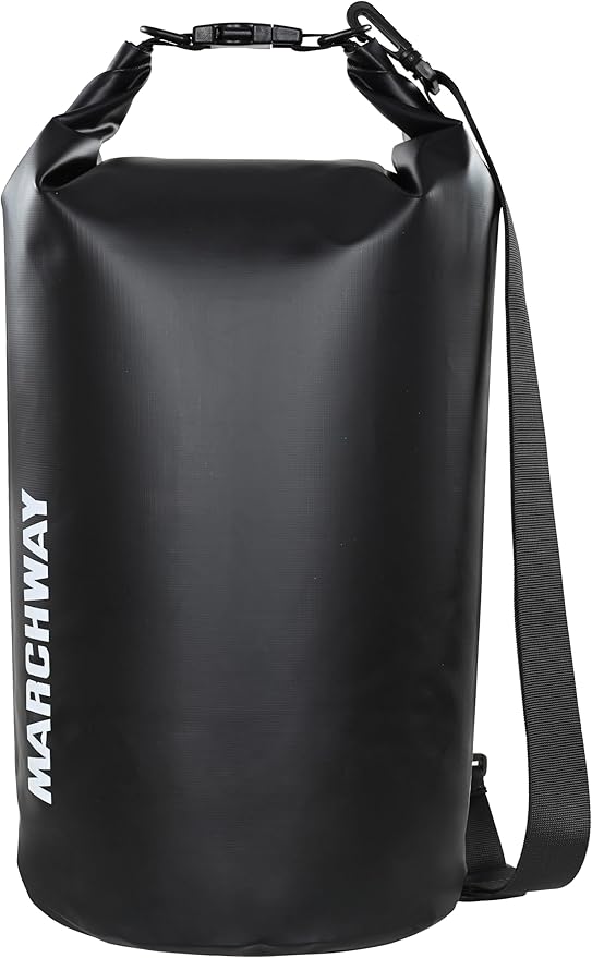 MARCHWAY Floating Waterproof Dry Bag Backpack 5L/10L/20L/30L/40L, Roll Top Sack Keeps Gear Dry for Kayaking, Rafting, Boating, Swimming, Camping, Hiking, Beach, Fishing