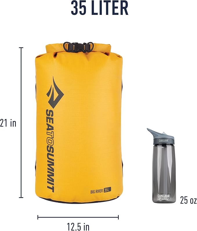 Sea to Summit Big River Dry Bag, Ultra-Durable Roll-Top Dry Storage