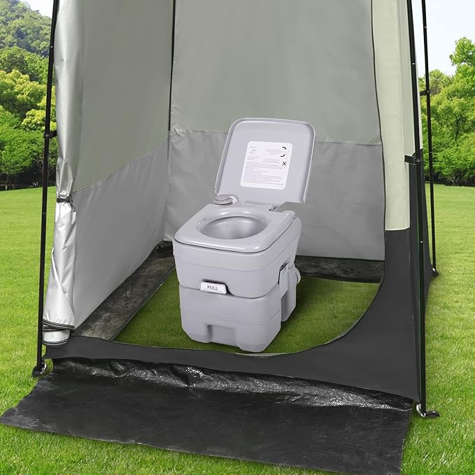 G4Free Camping Shower Tent Privacy Tent Dressing Changing Room Portable Toilet Rain Shelter for Beach with Carry Bag