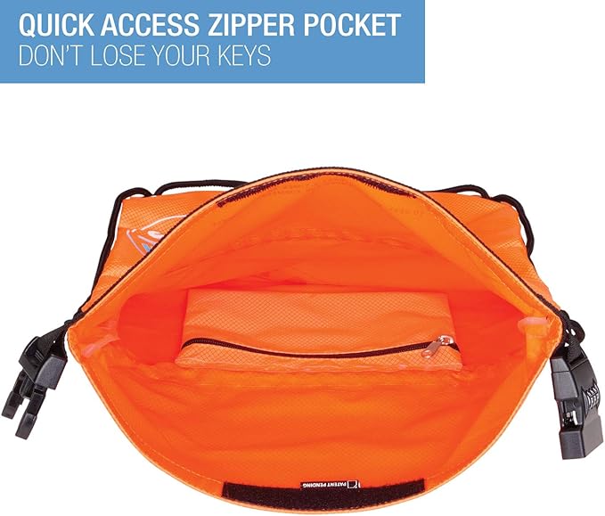 Lewis N. Clark Locking Backpack, Orange, One Size