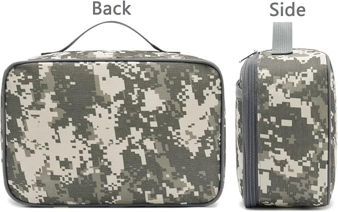 FlowFly Kids Lunch box Insulated Soft Bag Mini Cooler Back to School Thermal Meal Tote Kit for Girls, Boys, Digital