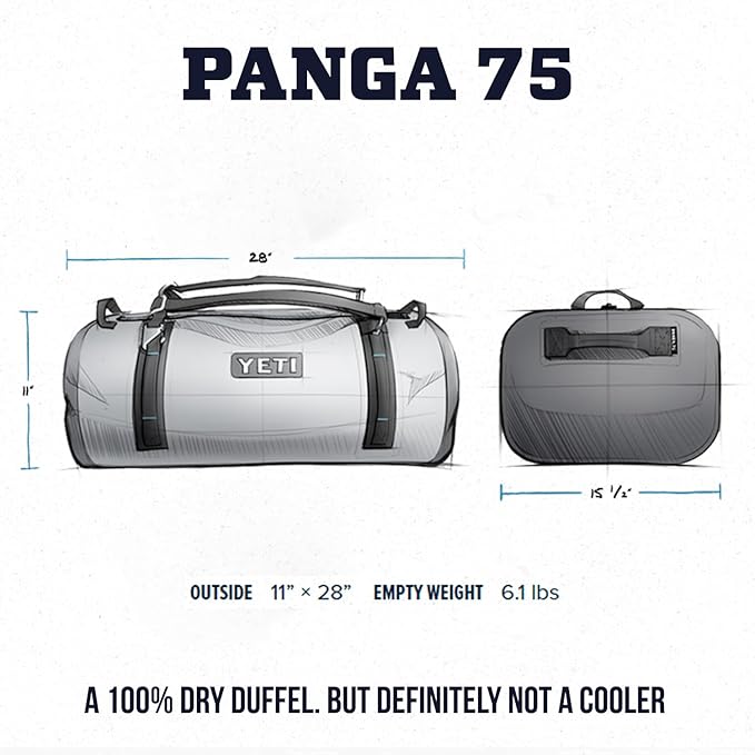 YETI Panga Series Airtight, Waterproof, Submersible, Dry Duffel Bags