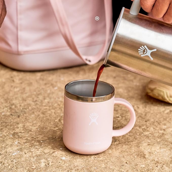 Hydro Flask Coffee Mug – Insulated Stainless Steel, Non Spill, Leak Proof Travel Mug 24 Oz Birch Gray