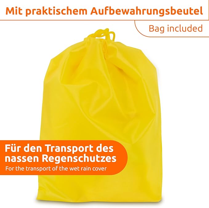 ECENCE x Backpack rain Cover with Storage Pouch Rain Protection for School Bags with Reflector, Reflective rain Cover, Waterproof Backpack Cover