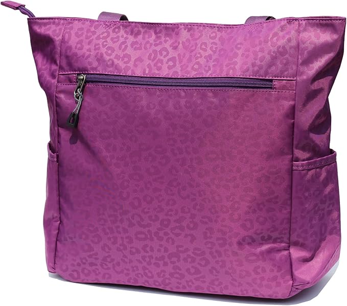 ESVAN Original Floral Water Resistant Large Tote Bag Shoulder Bag for Gym Beach Travel Daily Bags Upgraded