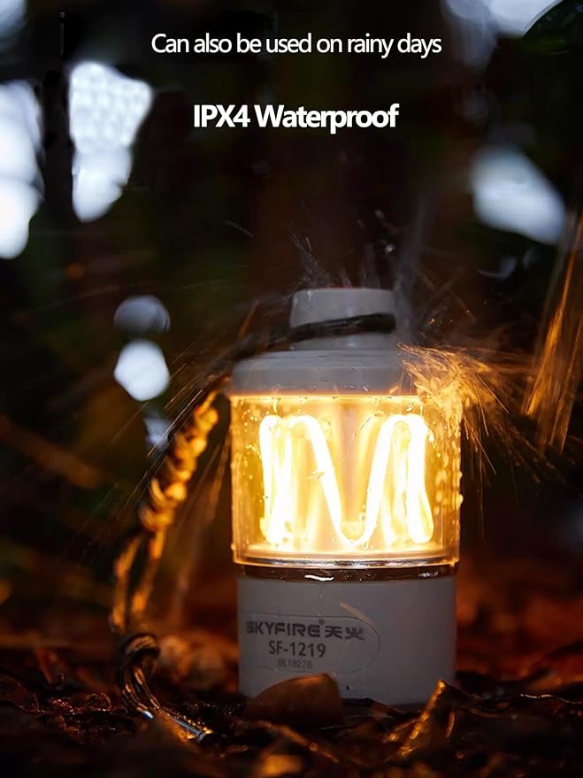 Camping Lights, Rechargeable Camping Lights,Portable Magnetic Camping Lights,IPX65 Waterproof,for Emergency/Car Repairing/Hiking/Fishing/Camping Lantern/Home.