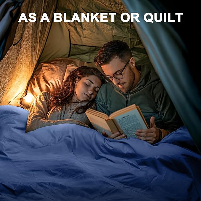 Ultralight Warm Weather Sleeping Bag - Portable, Waterproof, Compact Lightweight, Comfort with Compression Sack - Great for Outdoor Camping, Backpacking & Hiking