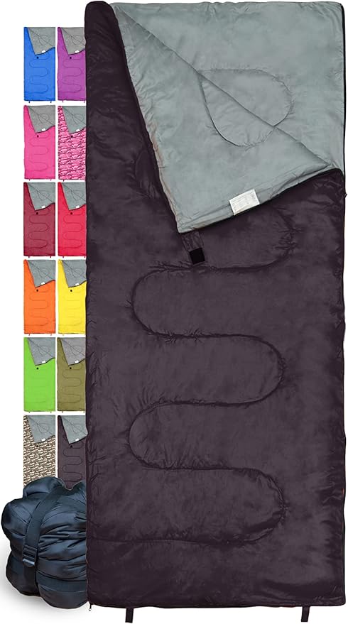 Sleeping Bag Indoor & Outdoor Use. Great for Kids, Boys, Girls, Teens & Adults. Ultralight and Compact Bags are Perfect for Hiking, Backpacking & Camping