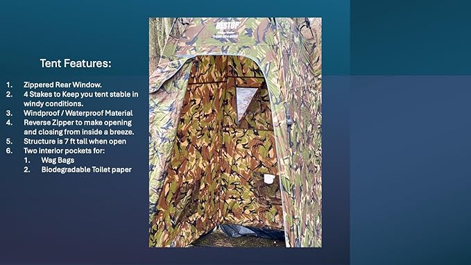 RESTOP™ RS500-Camo: Camouflage Privacy Shelter