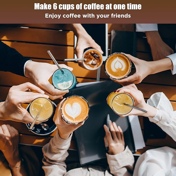 SHANGSKY Coffee Pot Electric Moka Pot 6 Cup, Espresso Coffee Maker Cafeteras Electricas Italian Coffee Maker Espresso Makers Portable Aluminum Electric Mocha Pot, Coffee Machine Moka Maker