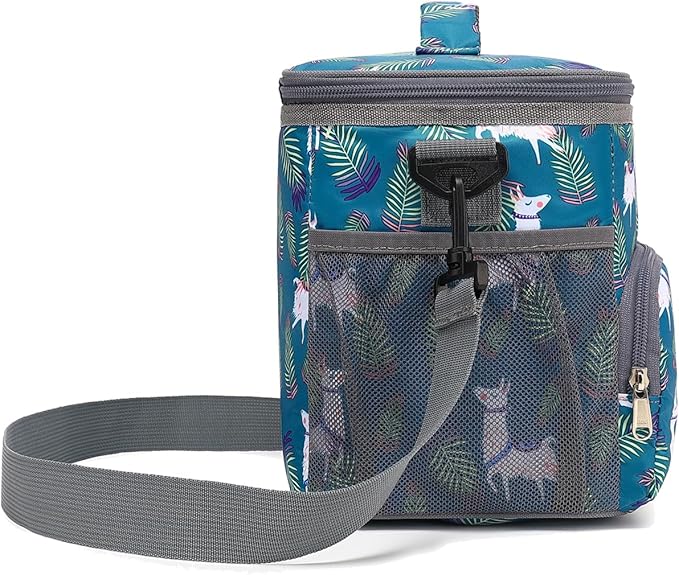 Insulated Lunch Bag for Adult/Women/Men, Reusable Large Lunch Box Cooler Soft Leakproof Tote, Thermal Meal Prep Lunch Pail with Adjustable Shoulder Strap for School/Travel/Office, Alpaca
