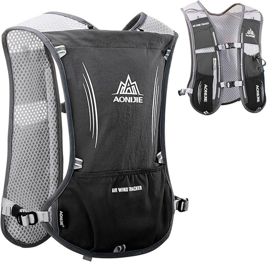 AONIJIE Hydration Backpack Running Vest, 5L Capacity, Multi-Pocket Design, Breathable and Lightweight, Pack for Outdoor Sports - Running, Cycling, Climbing and Hiking