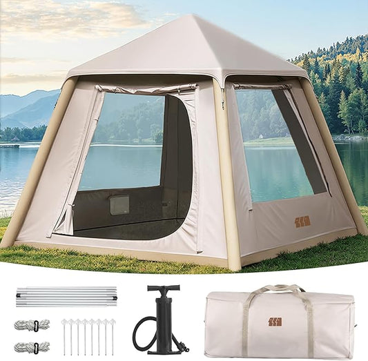 Inflatable Tents for Camping, Large Blow Up Tents for Camping Easy Set Up