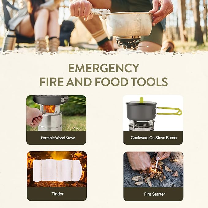 72-Hour Survival Kit | 45L Bug Out Bag | Survival Gear with First Aid, Water Filter, Food, Tools | Camping, Hiking, Outdoor Preparedness Equipment
