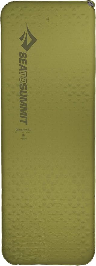 Sea to Summit Camp Self-Inflating Foam Sleeping Mat for Camping and Backpacking, Rectangular - Regular (72 x 25 x 1.5 inches)