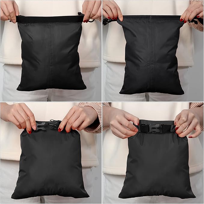 Shappy 6 Pcs Waterproof Dry Bag Set 6 Sizes Lightweight Sacks and Long Adjustable Shoulder Strap Outdoor Water Proof Keep Gear Dry Bag Stuff Sacks for Backpacking, Boating, Hiking, Camping (Dark)