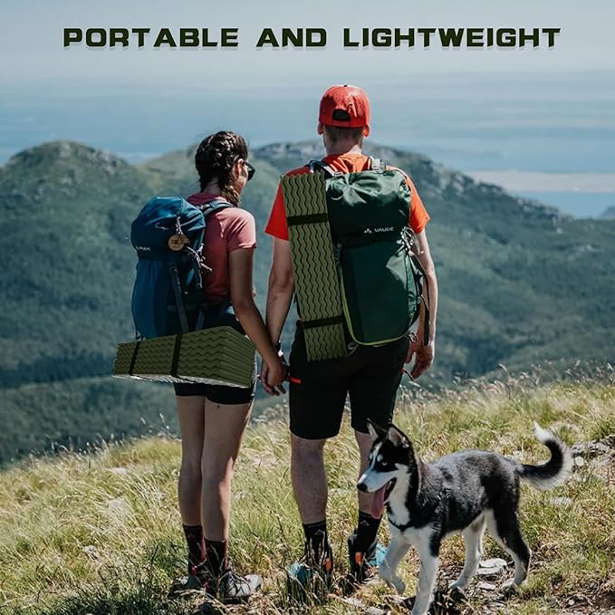 Closed Cell Foam Sleeping Pad,Folding Sleeping Pad Backpacking,Moisture-Proof Foldable Sleeping Pad, Lightweight,Sleeping Mat for Camping Hiking Backpacking Car Camping Mats