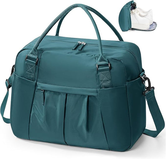 Gym Bag Womens,Travel Duffel Carry on Bag Sport Tote Bag Weekend Overnight Bag