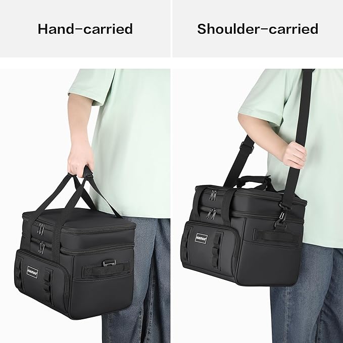 Insulated Soft Cooler Bag, Large Ice Coolers Soft Sided Ice Chest for Beach, Collapsible and Portable
