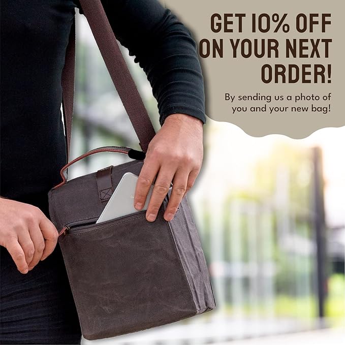 Insulated Lunch Bag for Women & Men (Grey)