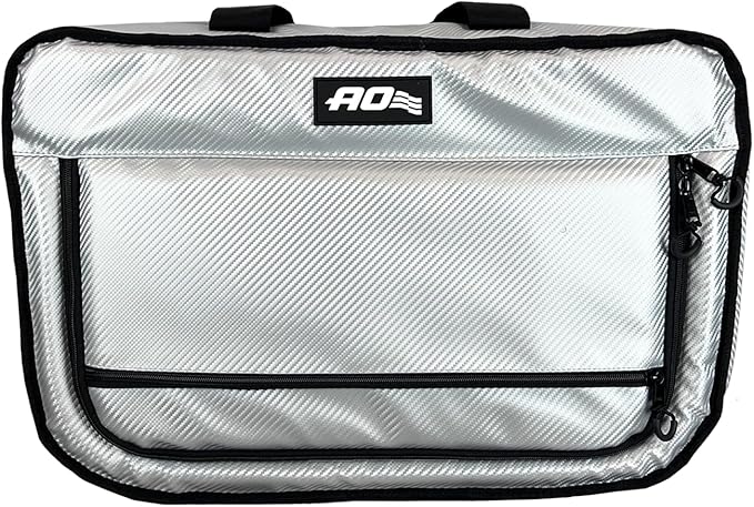 AO Coolers Stow N' Go Cooler, Low-Profile, Leakproof with High-Density Insulation, Holds Ice for 24 Hours, HD Carbon Silver, 38 Pack