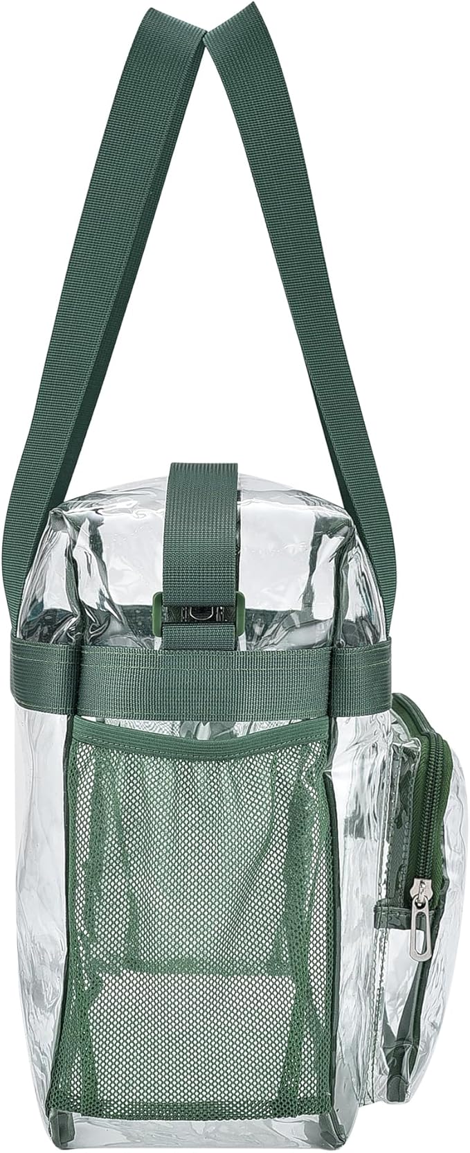 USPECLARE Clear Tote Stadium Approved, Security Travel & Gym Clear Bag for Work Sports Games Concerts