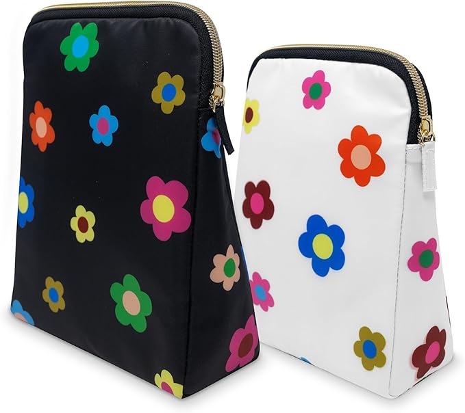 kate spade new york Insulated Snack Bag Keeper with Zipper, Reusable Thermal Sandwich Bag Holders for Lunch Bag, Gingham Garden