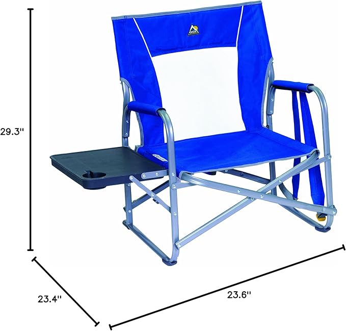 GCI Outdoor Slim-Fold Event Outdoor Folding Chair Camping Chair With Side Table
