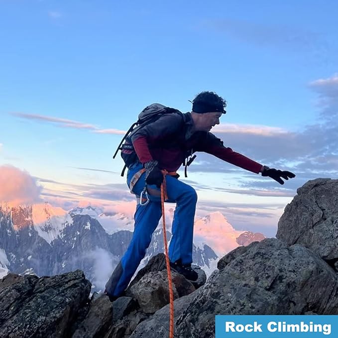 3/4 Inch x 200 Feet Double Braided Arborist Rigging Rope - Heavy Duty Polyester Rope for Tree Work Climbing Swing Nautical Outdoor Adventures, Orange