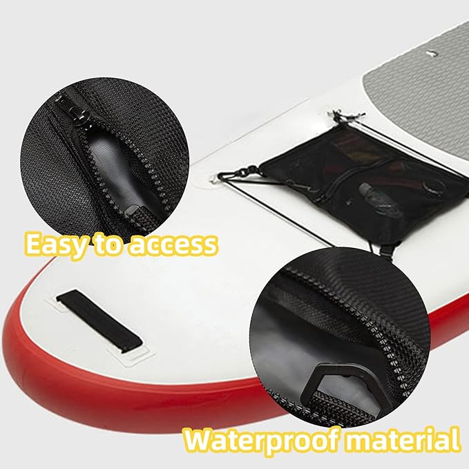 Paddleboard Deck Bag, Mesh Sup Deck Dry Bag Storage Pouch，Mesh Deck Bag for Kayak, Mesh Storage Bag Sup，Sup Accessories Mesh Storage Bag for Stand Up Paddleboard, Surfboard, Kayak