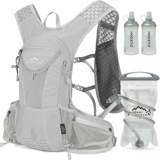 Hydration Pack Backpack, Lightweight Water Backpack with 2L Leakproof Hydration Bladder Daypack for Men Women,Running Hydration Vest for Outdoor Trail