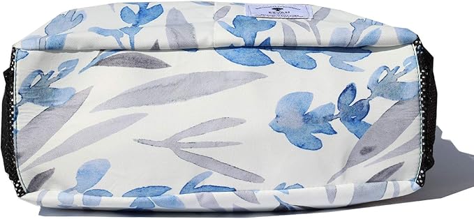 ESVAN Original Floral Water Resistant Large Tote Bag Shoulder Bag for Gym Beach Travel Daily Bags Upgraded