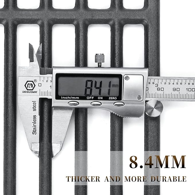 Hisencn 17.8'' Cooking Grates for Char-Griller Legacy 2190 Grill, Cast Iron Grates Replacement Parts for Dyna Glo DGN486DNC, DGN486SNC,DGN576DNC, Fit for Napoleon LD4 LD4NSS R525 R525NK R525SB