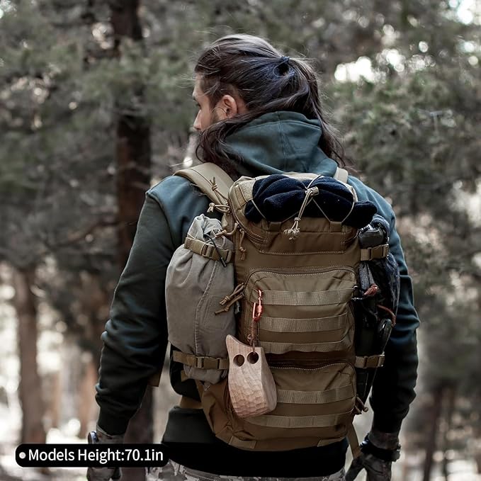 Mardingtop Tactical Backpacks Molle Hiking daypacks for Motorcycle Camping Hiking Military Traveling,25L Backpack