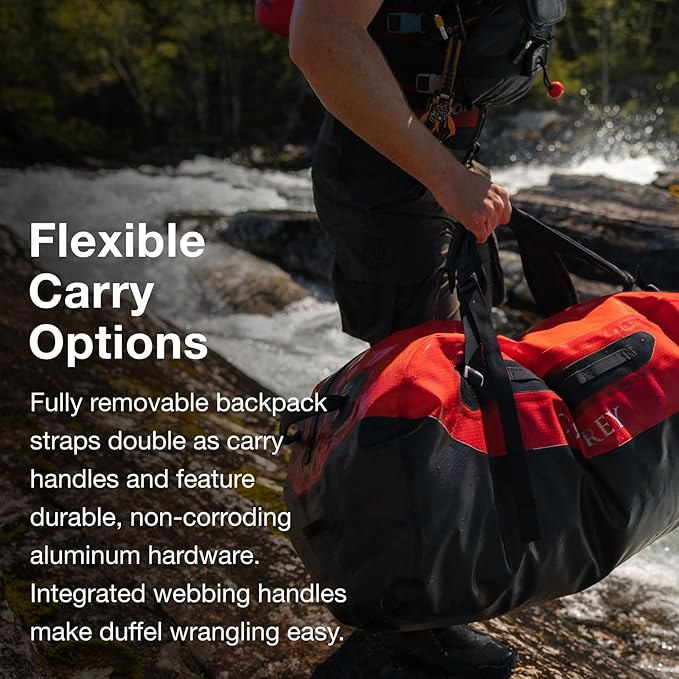 Osprey Transporter Waterproof 100L Duffel Bag, Tunnel Vision Grey