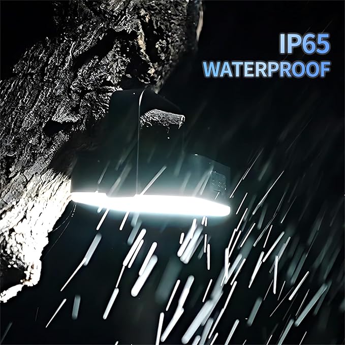 Solar Camping Lantern Rechargeable -1000LM 8000mAh Battery Operated Tent Light, IP65 Waterproof Portable LED Flashlight for Emergency, Hiking, Camping Essential