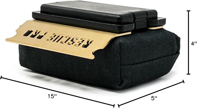 Grill Rescue BBQ Replaceable Scraper Cleaning Head, [Rescue-Upgraded], Bristle Free, Durable and Unique Scraper Tools for Cast Iron or Stainless-Steel Grates, Barbecue Cleaner (Rescue Pro Head)