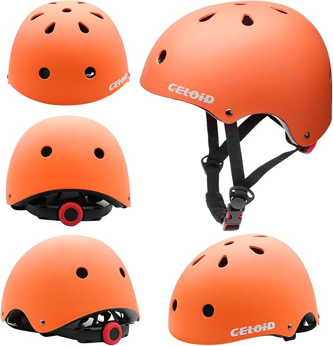 Kids Bike Helmet,Toddler Skateboard Helmets for Ages 2-3-5-8-14 Years Boys Girls，Adjustable Multi-Sport Bicycle Skateboarding Football Roller Skating Scooter Rollerblade Balance Bike Helmet
