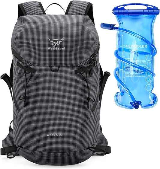 15L Hydration Backpack with 2L Water Bladder - Lightweight Running Vest for Men, Hiking Backpack Trail Running Pack for Cycling, Hiking, Outdoor Sports (3 Colors)