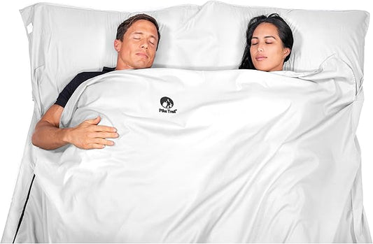 Pike Trail Sleeping Bag Liner – Travel and Camping Sheet, Lightweight and Compact Insert with Full Length Zipper and Guarantee